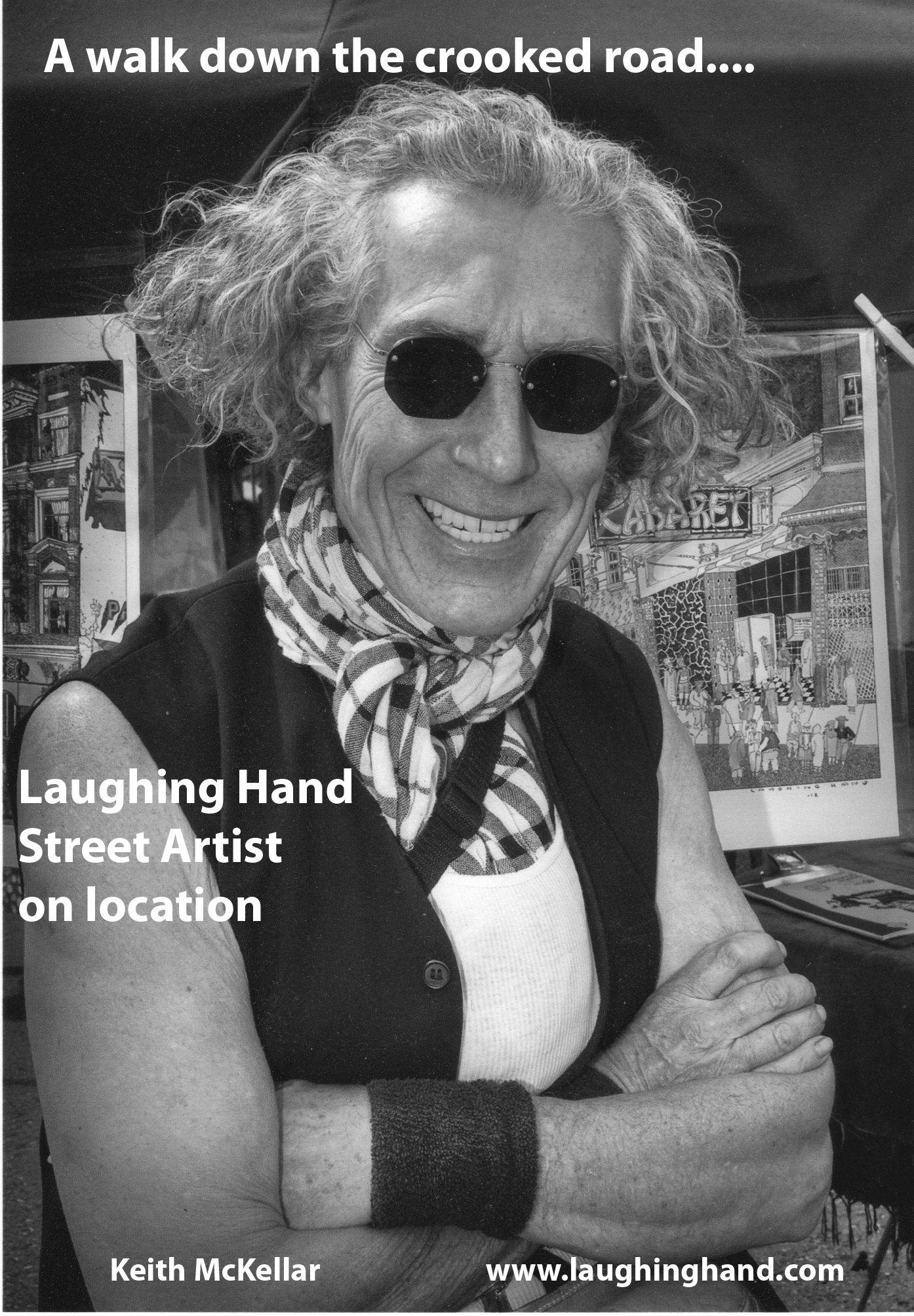 Laughing Hand Street Artist on Location
